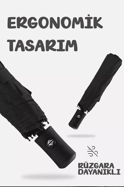8 Tel Tam Otomatik Çanta Boy Şemsiye