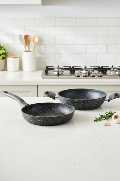 2 Parça 20 CM Bio Granit Sahan ve Tava Seti Yanmaz Yapışmaz, Sağlıklı ve Dayanıklı Kullanım