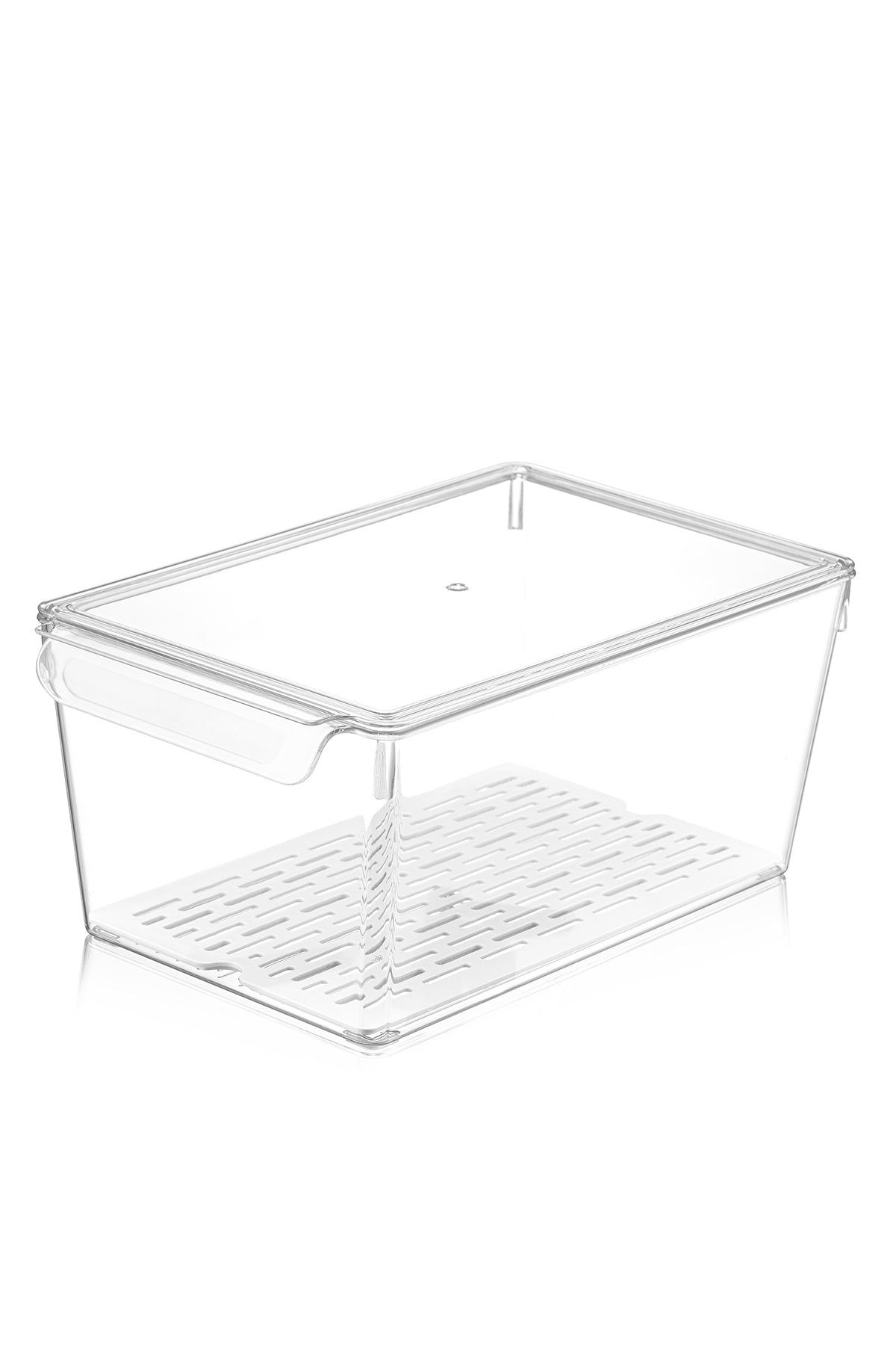 FrostyBox Büyük Boy Kapaklı Buzdolabı Düzenleyici & Dolap İçi Organizer Set 3 Adet