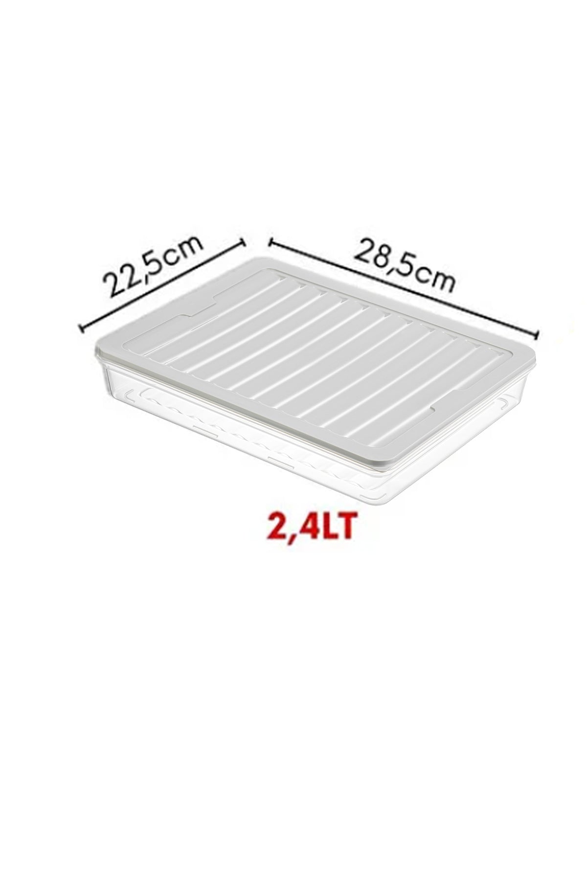 8'li Derin Dondurucu ve Buzdolabı Dolap İçi Düzenleyici Hava Almaz Set 2400 ML
