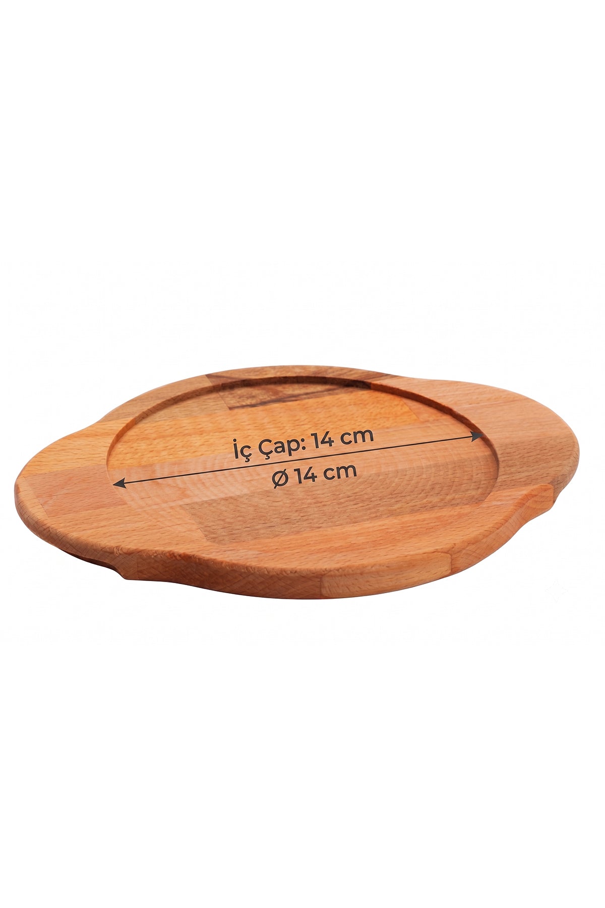 14 cm Ahşap Çorba Kasesi Altlığı – Lokanta Restoran Servis ve Sunum Tabağı
