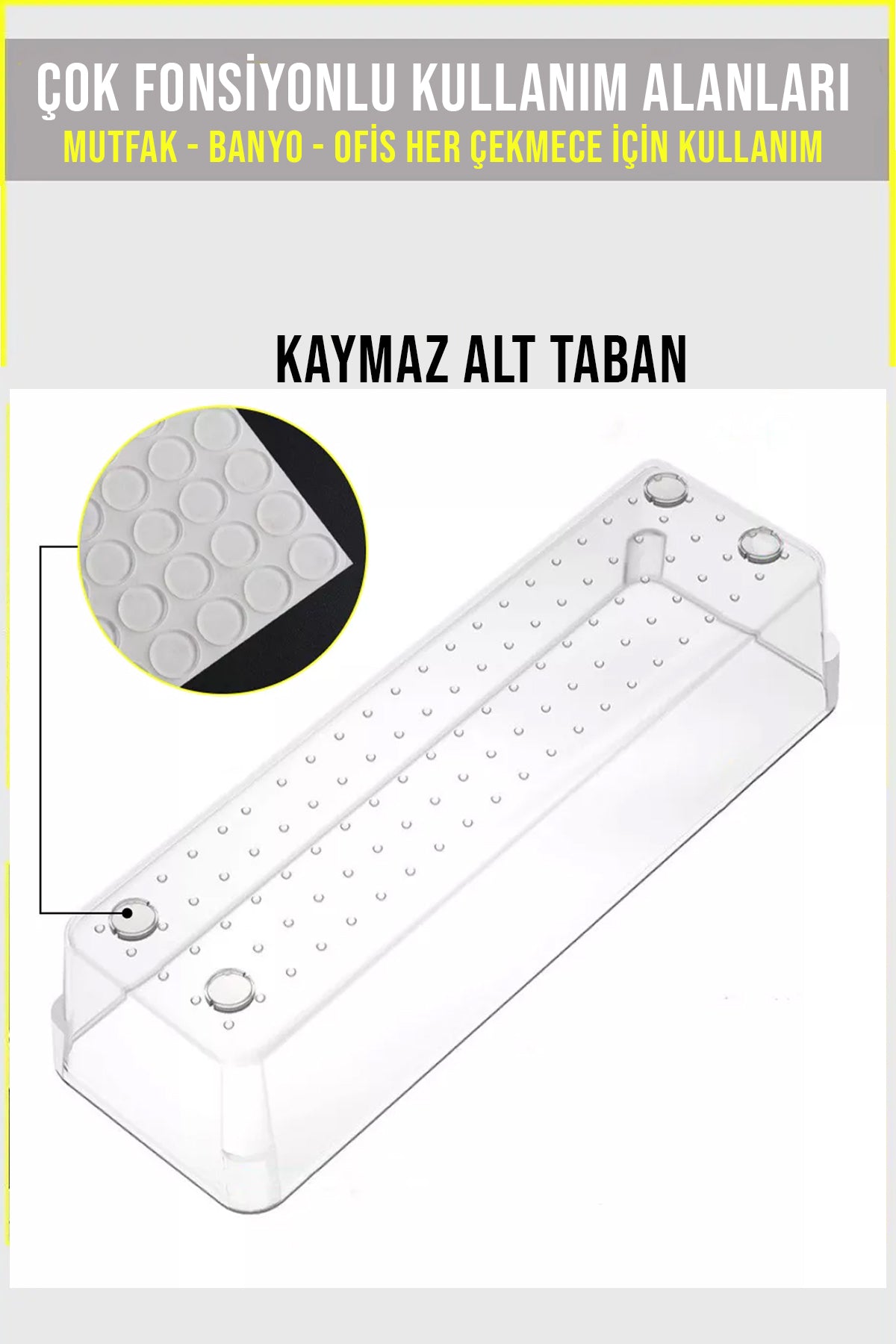 10 Parça Çok Amaçlı Modüler Kaşıklık ve Kepçelik Düzenleyici Çekmece İçi Organizer