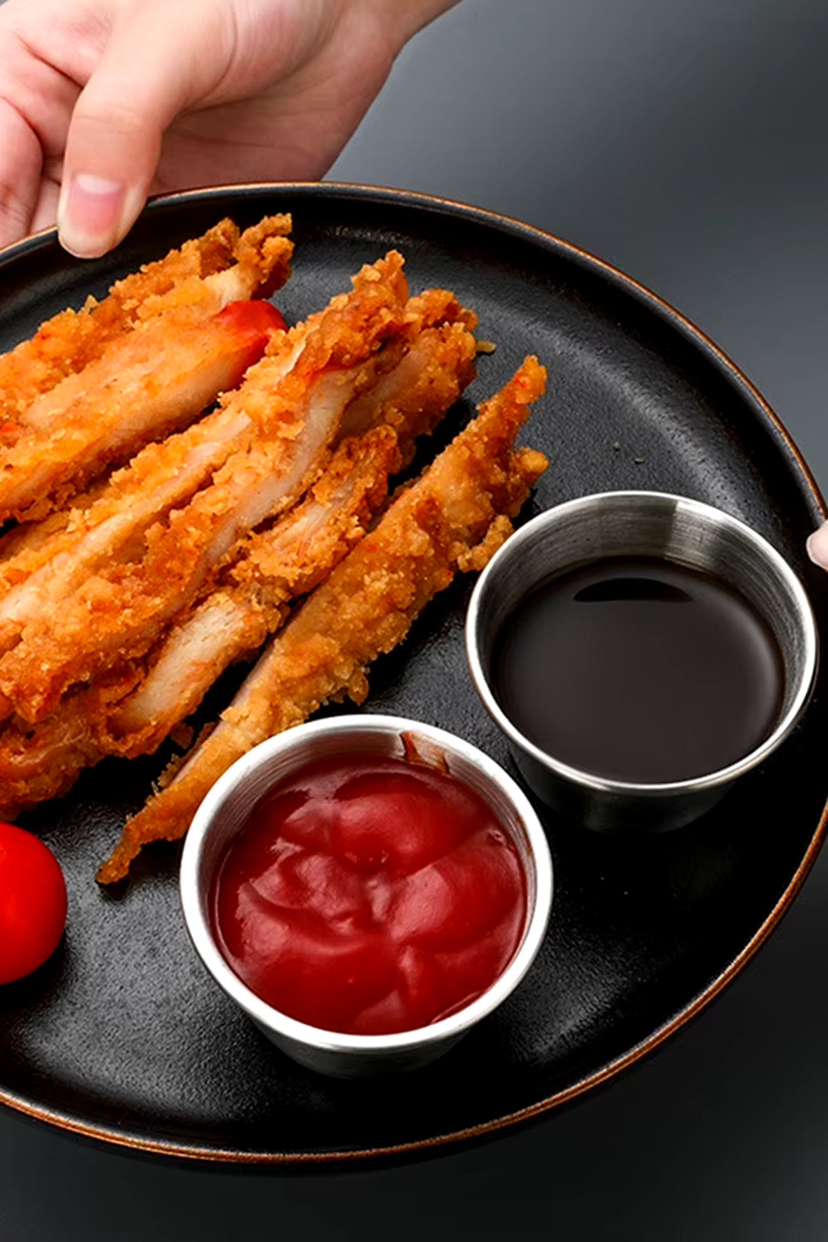 Paslanmaz Çelik Sosluk Seti Kahve Yanı Sunum Baharat Ketçap Mayonezlik Kafe Restorant