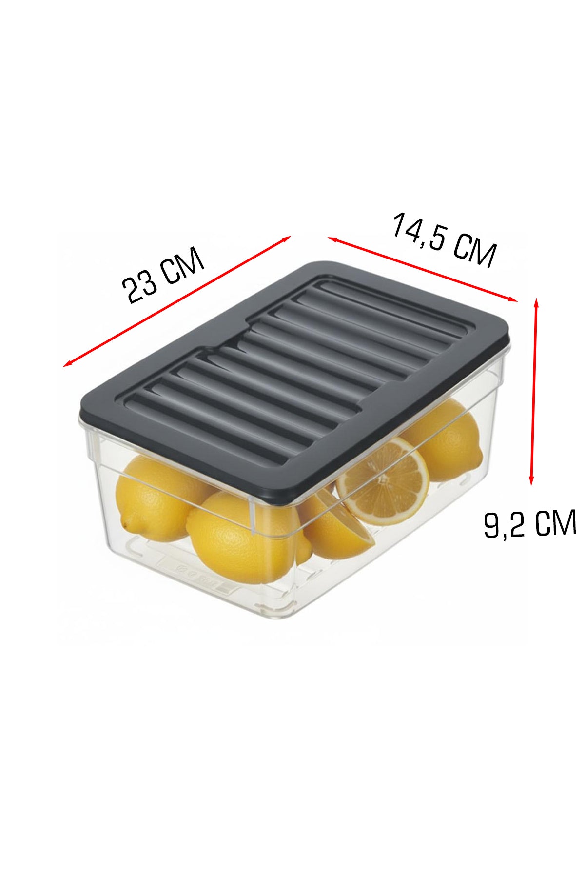 4'lü Derin Buzdolabı ve Derin Dondurucu Düzenleyici Organizer Saklama Kabı Mikrodalga Difriz Kabı