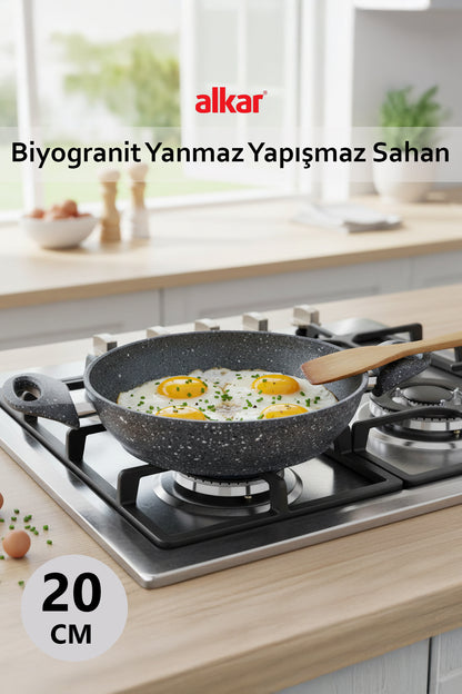 20 CM Dayanıklı Biyogranit Döküm Sahan – Yapışmaz Yüzey
