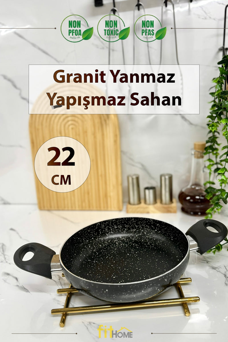 Granit Sahan Yanmaz Yapışmaz El Yakmayan Sap