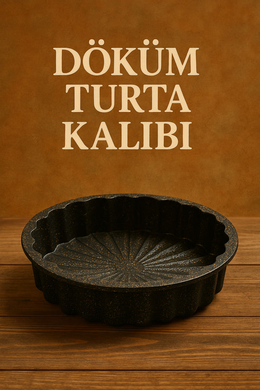 28 CM Döküm Yanmaz Yapışmaz Turta ve Cheesecake Kalıbı